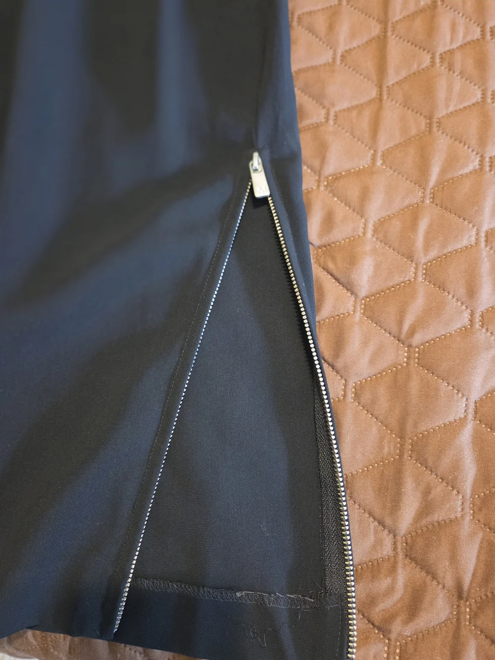 Michael Kors Black Pencil Skirt with Side Zips